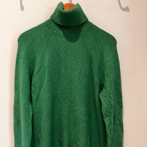 J. Crew Green Turtleneck Sweater Size L